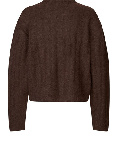 Oval Square Dream Knit Polo Brown - KYOTO - Oval Square