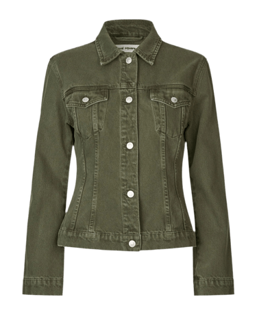 Oval Square Edie Denim Jacket Dark Army - KYOTO - Oval Square