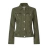 Oval Square Edie Denim Jacket Dark Army - KYOTO - Oval Square