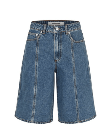 oval square Edie Denim Shorts 0104 Denim Blue - KYOTO - oval square