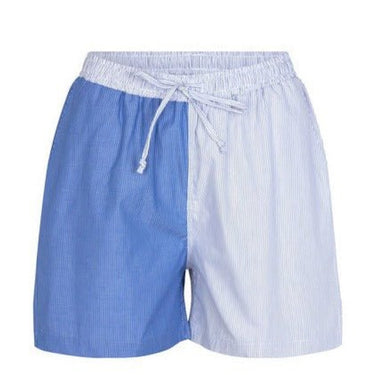 oval square Fame Shorts Blue Pinstripe - KYOTO - oval square