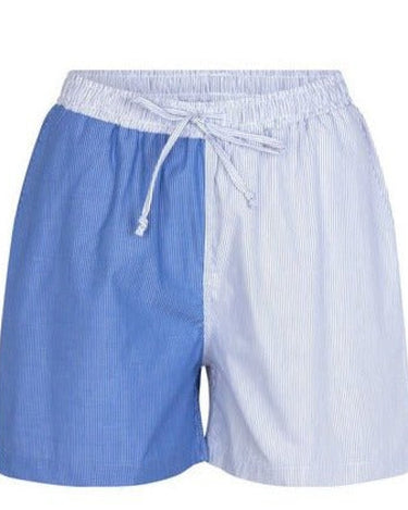 oval square Fame Shorts Blue Pinstripe - KYOTO - oval square