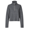 Oval Square Fave Zip Knit Dark Grey Melange - KYOTO - Oval Square
