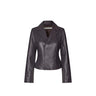 oval square Glory Leather Blazer Nightshade - KYOTO - oval square