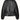 Oval Square Jazzy Leather Jacket Black