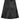 Oval Square Levi Leather skirt Black