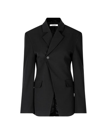 oval square Luxury Blazer Black - KYOTO - oval square