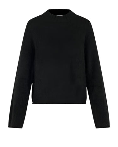 oval square OSCult Knit O - Neck Black - KYOTO - oval square