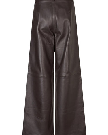 Oval square Roy Leather Trousers Chocolate Torte - KYOTO - Oval Square
