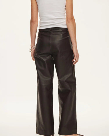 Oval square Roy Leather Trousers Chocolate Torte - KYOTO - Oval Square