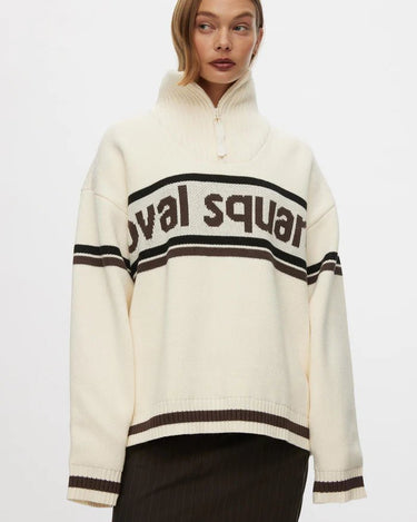 oval square Snowy Knit Anorak Off White - KYOTO - oval square