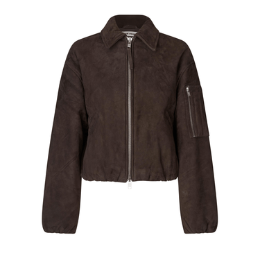 Oval Square Spirit Suede Bomber Chocolate Torte - KYOTO - Oval Square