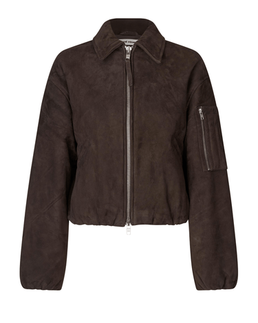 Oval Square Spirit Suede Bomber Chocolate Torte - KYOTO - Oval Square