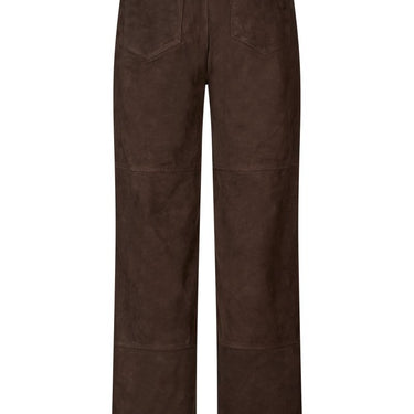 Oval Square Spirit Suede Trousers Chocolate Torte - KYOTO - Oval Square