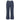 Oval Square Split denim capri Raw dark blue