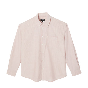 A.P.C Embroidered Boyfriend Shirt ROUGE