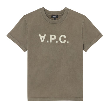 A.P.C. standard t-shirt large VPC GOTS LIGHT KHAKI/OFF-WHITE