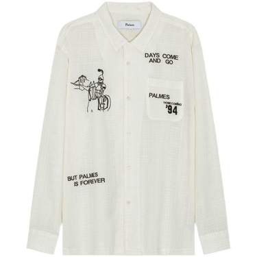 Palmes Broken White Forever Camp Collar Shirt - KYOTO - Palmes