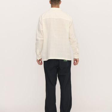Palmes Broken White Forever Camp Collar Shirt - KYOTO - Palmes