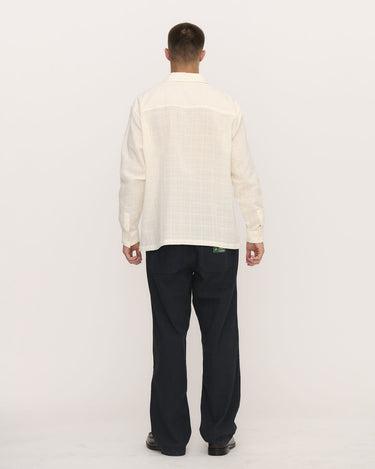 Palmes Broken White Forever Camp Collar Shirt - KYOTO - Palmes