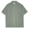 Palmes CHECKERED SHIRT WHITE - GREEN - KYOTO - Palmes