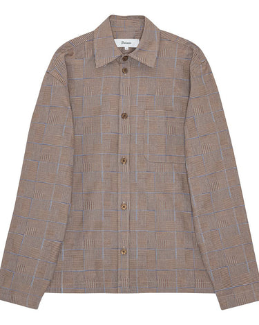 Palmes Glen Overshirt Brown - KYOTO - Palmes
