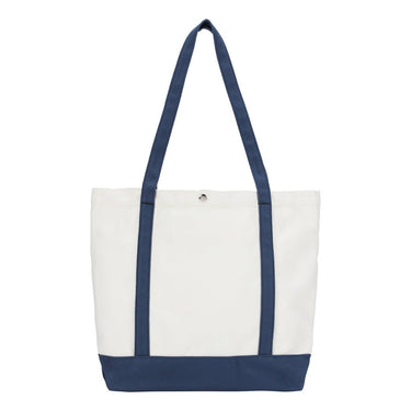 Palmes Logo Heavy Tote Bag Navy/White - KYOTO - Palmes
