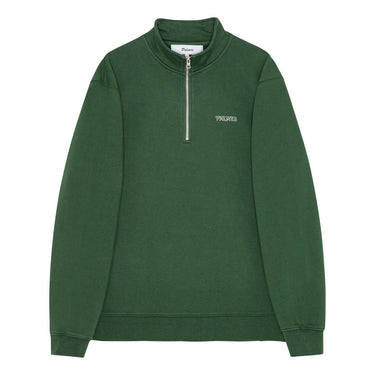 Palmes Remember Zip Sweatshirt Dark Green - KYOTO - Palmes