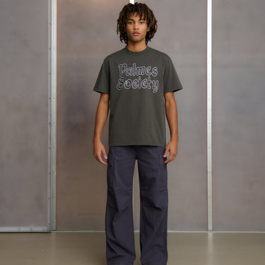 Palmes Society T-shirt Charcoal - KYOTO - Palmes