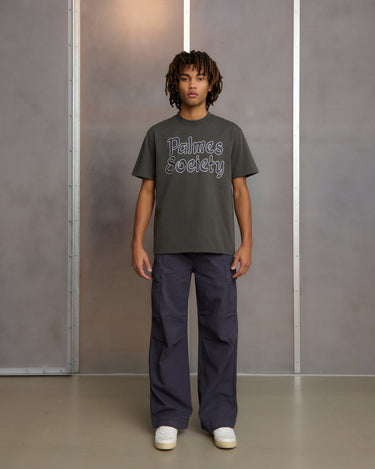 Palmes Society T-shirt Charcoal - KYOTO - Palmes