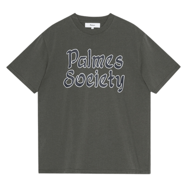 Palmes Society T-shirt Charcoal - KYOTO - Palmes