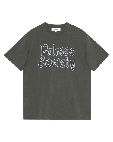 Palmes Society T-shirt Charcoal - KYOTO - Palmes