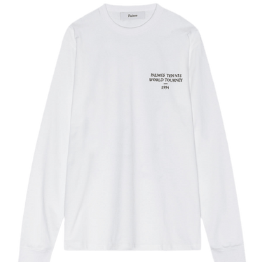 Palmes TOURNEY LS T - SHIRT WHITE - KYOTO - Palmes