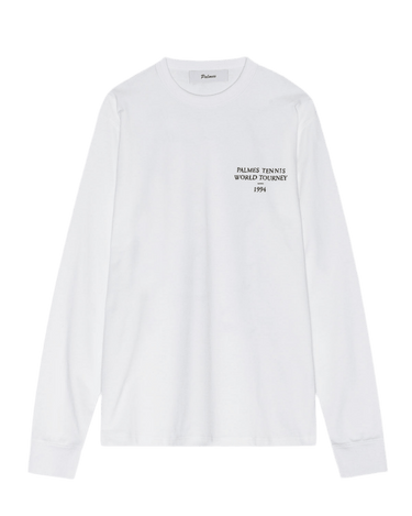 Palmes TOURNEY LS T - SHIRT WHITE - KYOTO - Palmes