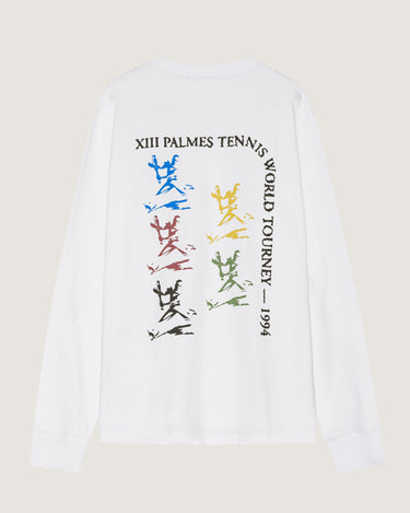 Palmes TOURNEY LS T - SHIRT WHITE - KYOTO - Palmes