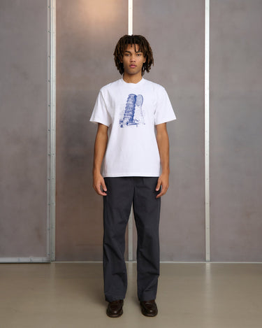 Palmes TOWER T - SHIRT WHITE - KYOTO - Palmes