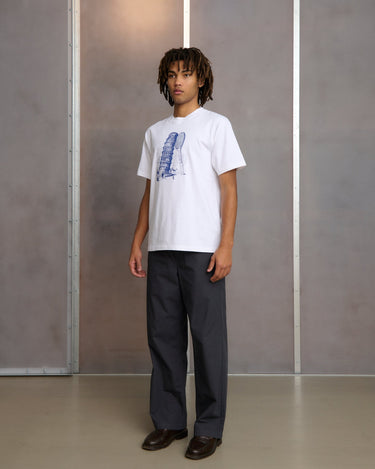 Palmes TOWER T - SHIRT WHITE - KYOTO - Palmes