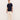 Palmes White Oval Pique Polo Dark Blue - KYOTO - Palmes