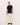 Palmes White Oval Pique Polo Dark Blue - KYOTO - Palmes
