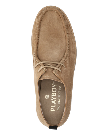 Playboy Alain 2.0 Klassisk fodtøj Sand suede - KYOTO - Playboy