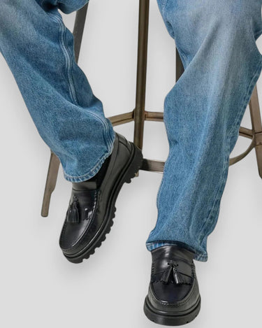 Playboy Baker loafers Black leather - KYOTO - Playboy