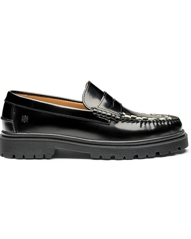 Playboy Duncan Black/White polido leather loafers - KYOTO - Playboy