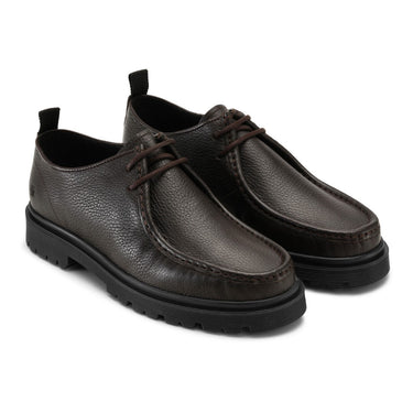 Playboy Lace up shoe Alain Tumbled leather DK. Brown - KYOTO - Playboy