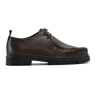 Playboy Lace up shoe Alain Tumbled leather DK. Brown - KYOTO - Playboy