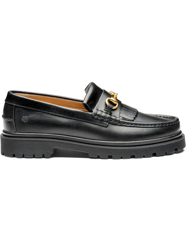 Playboy Milton Pull up leather Black leather loafers - KYOTO - Playboy