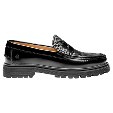 Playboy Richmond Black polido/Black leather loafers - KYOTO - Playboy
