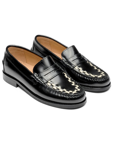 Playboy The Sofia Black/White polido loafers - KYOTO - Playboy