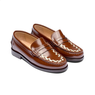 Playboy The Sofia Brown/White polido loafers - KYOTO - Playboy
