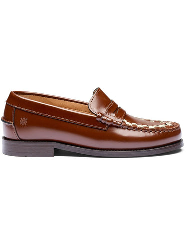 Playboy The Sofia Brown/White polido loafers - KYOTO - Playboy