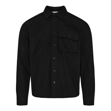 PLENUM STUDIO Terrier Herringbone Overshirt black - KYOTO - PLENUM STUDIO